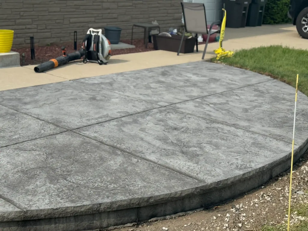 butler-solid-slate-stamped-concrete-patio-landing