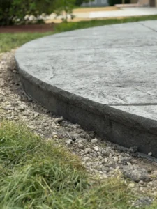 cantilever concrete edge detail stamped slate butler