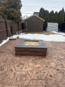 finished-custom-concrete-firepit-esplanade-caps-milwaukee