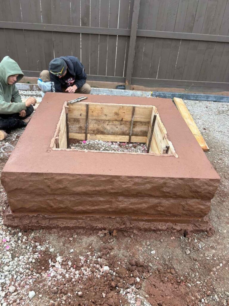 milwaukee-custom-concrete-firepit-construction-chiseled-face