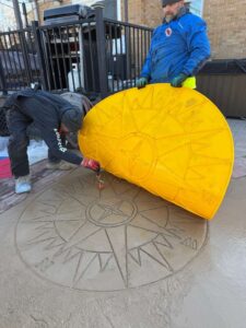stamped-concrete-compass-rose-medallion-milwaukee