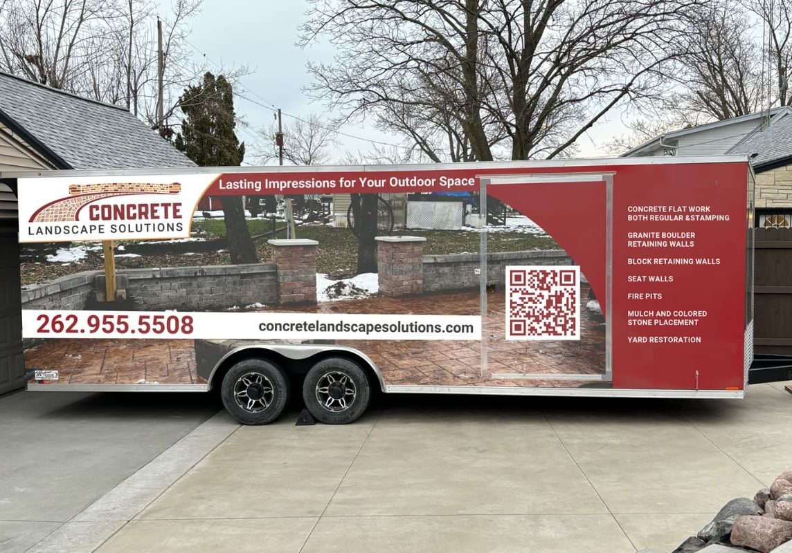 Concrete Landscape Solutions Trailer Van